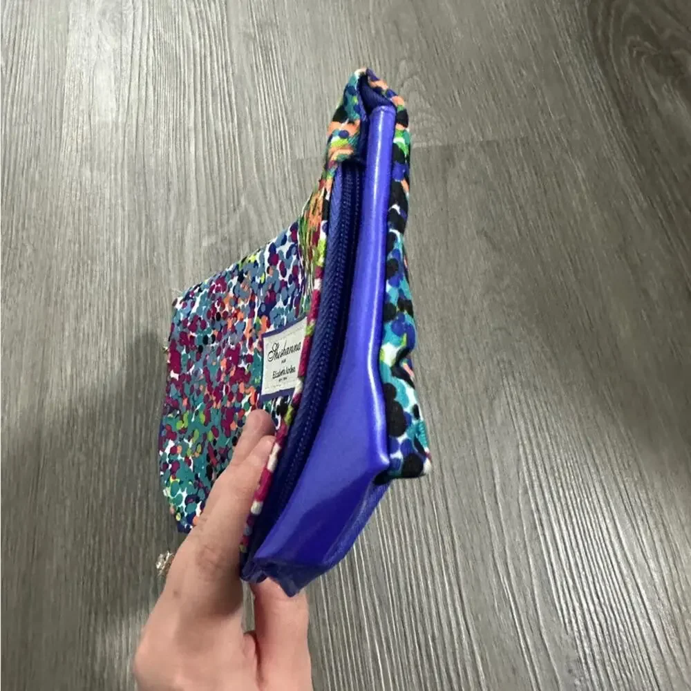 Shoshanna for Elizabeth Arden Multicolor Dot Pattern Makeup‎ Travel Bag Case